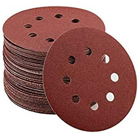 

125mm 8-Hole Sanding Discs for Eccentric Sander - Pack of 80 for Efficient Sanding and Finishing
