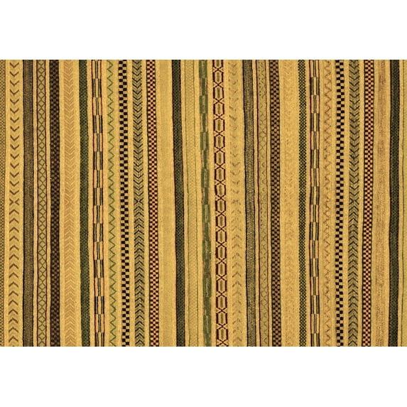 Ahgly Company Indoor Rectangle Abstract Brown Modern Area Rugs, 8' x 12'