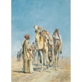 thumbnail image 3 of John Frederick Lewis 14x18 Black Modern Framed Museum Art Print Titled - Halt in the Desert, 3 of 5