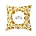 thumbnail image 1 of Clearance! Delayuji Pillow Case Happy Easter Pillow Case Polyester Printed Sofa Throw Cushion Home Decor One Size Multi-Color, 1 of 1