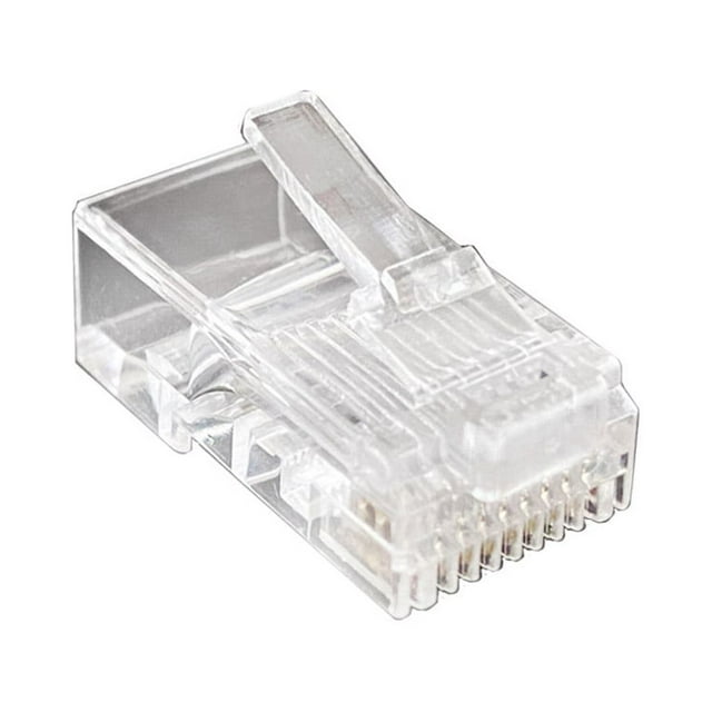 ZLight Internet Cable Connector Portable Transparent Ethernet Network Connectors 50 Pieces 1Set