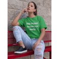 thumbnail image 2 of THe Ocean Made Me Salty Blurry Graphic Women Kelly Green T-Shirt, Female XX-Large, 2 of 4