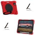 thumbnail image 5 of Allytechgroup Rugged Tablet Case for Apple iPad Air 11 Inch M3 2025/ iPad Air 11 Inch M2 2024, with Pencil Holder + Rotating Stand + Shoulder Strap Heavy Duty Protective Drop Proof Kids Friendly Cover, 5 of 9