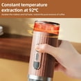 thumbnail image 4 of Portable Electric Espresso Coffee Machine Cordless Heating 3oz Single Serve Mini Coffee Maker with 3-IN-1 Coffee Powder/N Capsule/DG capsulee Bin 92℃ Smart Brew 20Bar Pump Pressure 7500mAh Battery, 4 of 10