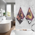 thumbnail image 6 of Dreamtimes 2PCS Halloween Witch's Cat Cotton Towel Set, Quick Drying Face Towel, Soft and Breathable Bath Towel Hand Towels for Bathroom, Gym, Beach, 6 of 7