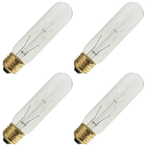 Industrial Performance 15T10/CL 130V, 15 Watt, T10, Medium Screw (E26) Base Tubular Light Bulb (4 Bulbs)
