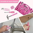 thumbnail image 3 of 136-Piece Pink Tool Set for Women, Household Small Tool Set, Toolbox Storage for Home Repairs, Portable Hand Tool Kit for College, Dorm, 3 of 9