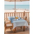 thumbnail image 2 of Outdoor Tablecloth with Umbrella Hole for Patio/Picnic/Party/Camping, Blue Grey Ombre Waterproof Table Cloth Rectangle Table Cover Washable, Farmhouse Gradient Minimalist (60"x 84"), 2 of 8