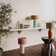 thumbnail image 2 of Ravello Green Striped Papier Mache Table Lamp, 2 of 4