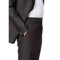 thumbnail image 5 of Adam Baker Men's 9-3402 Slim Fit One Button Satin Shawl Collar Tuxedo Suit - Charcoal - 40 Short, 5 of 8