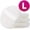 White, variant on YOHOME Clearance Christmas Gifts 2024 Powder Puff Large Velour Body Makeup Puffs with Satin Ribbon, 4 Inch 3 Pcs