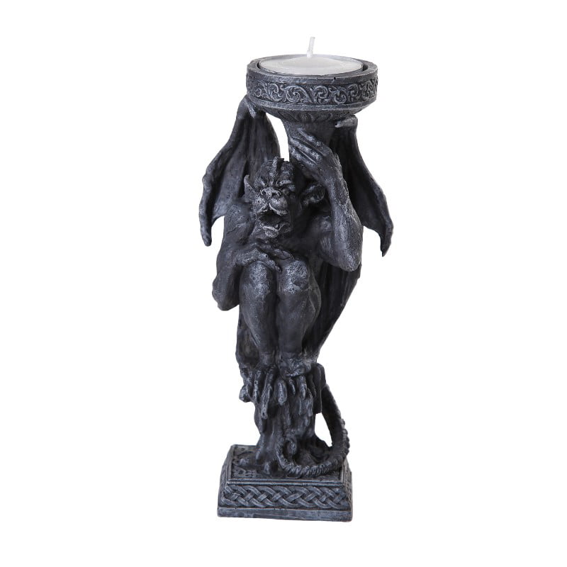 Algar the Gargoyle Candle Holder Tabletop Decor Statue 6 Inch Tall 