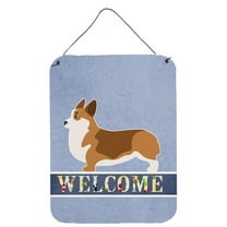 Carolines Treasures BB5524DS1216 Corgi Welcome Wall or Door Hanging Prints