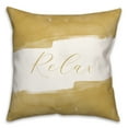 thumbnail image 2 of Creative Products Relax Watercolor Yellow 20 x 20 Indoor / Outdoor Pillow, 2 of 3