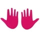 thumbnail image 1 of New Ladies Hand-Shaped Sticker Funda desechable Fucsia Baoblaze Forma de la mano, 1 of 8