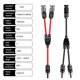 thumbnail image 3 of Conectores solares, conectividad ampliada sin herramientas para sistemas de cables fotovoltaicos, conectores de paneles solares con sistema de autobloqueo estable, impermeables IP67, 1 par, 3 of 5
