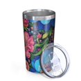 thumbnail image 2 of Colorful Floral Pattern 10oz Tumblers Stainless Steel Tumbler with Lid and Straw,Vacuum Insulated Double Wall Travel Tumbler Cups with Cleaning Brush for Coffee, Tea, 2 of 4