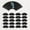 Black, variant on perfeclan 20x Fan Shaped Paper Sheets Sketching Paper Painting Cutout Craft Paper Sheets for DIY Projects Crafting Supplies Arts Crafts Kraft Paper