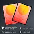 thumbnail image 2 of Sunset Sun Vibrant Orange and Pink Minimalist Abstract Painting Unframed Wall Art Print Poster Home Decor Premium, 2 of 5