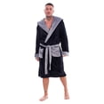thumbnail image 1 of Keanu Mens Fleece Dressing Gown, 1 of 5