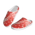 thumbnail image 2 of Yiaed Beef Steaks Print Slippers Fuzzy Warm Cozy Slippers Non Slip House Slippers For Indoor Outdoor Slippers House Slippers-35/36, 2 of 7