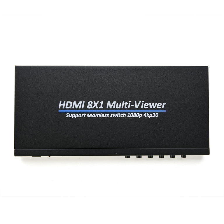 8-Port HDMI Multi-Viewer with Seamless Switching (8x1 HDMI Switch, 1080p  In, 4K/30Hz Out)