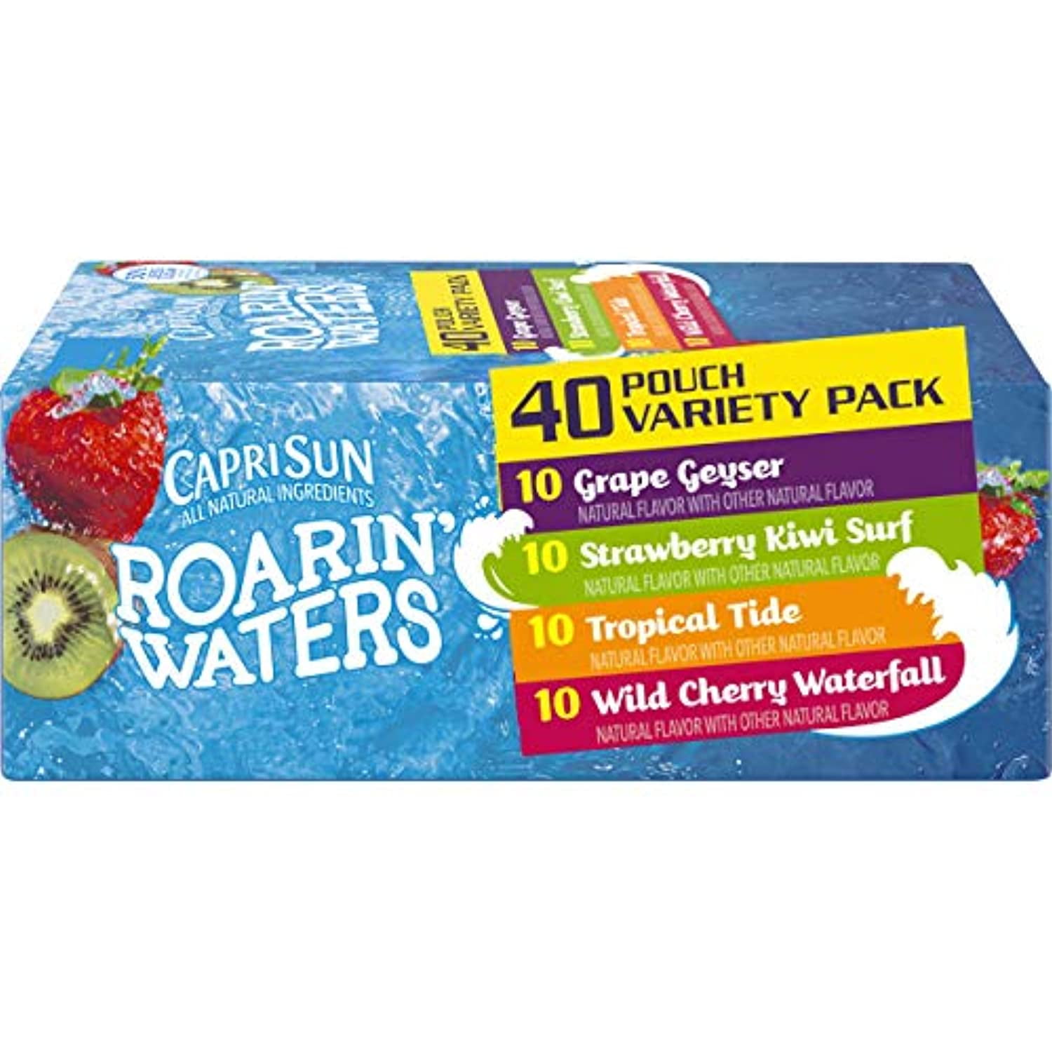 Capri Sun Roaring Waters Juice Box, 60 Ounce - 40 Count