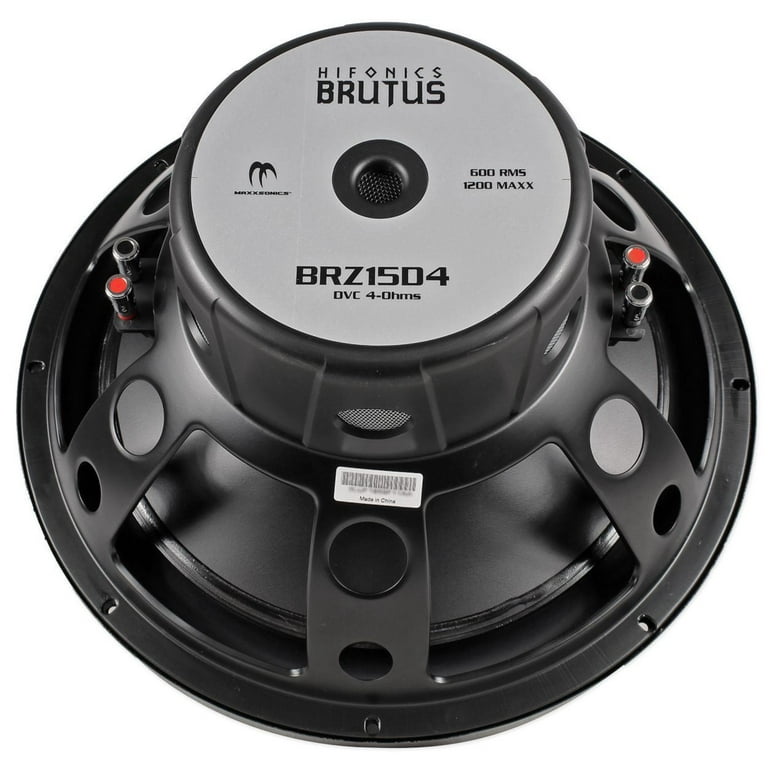 Hifonics Brutus 15 Inch Audio Power Subwoofer 1200 Watt | BRZ15D4