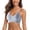 Blue, variant on Bras for Women Medium Support Bra Women's Seamless No Underwire Yoga Sleep Bra Buttery Soft Full Coverage T-Shirt Bra with Scalloped Edges Convertible Straps & Push-Up Gathering