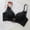 Black, variant on Babcutegg Women' s Solid Color Lace Bra with Bow Detail Wire-Free, Breathable Everyday Underwear for Comfort and Style Size S