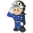 thumbnail image 4 of U Disk Cartoon Creative Flexible Plastic Portable for Windows 98 / Me / 2000 / XP USB2.0 Police Woman 32G, 4 of 5