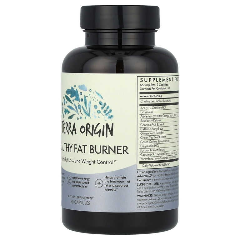 Terra Origin Healthy Fat Burner, 60 Capsules - Walmart.com Terra Origin Healthy Fat Burner, 60 Capsules - Walmart.com