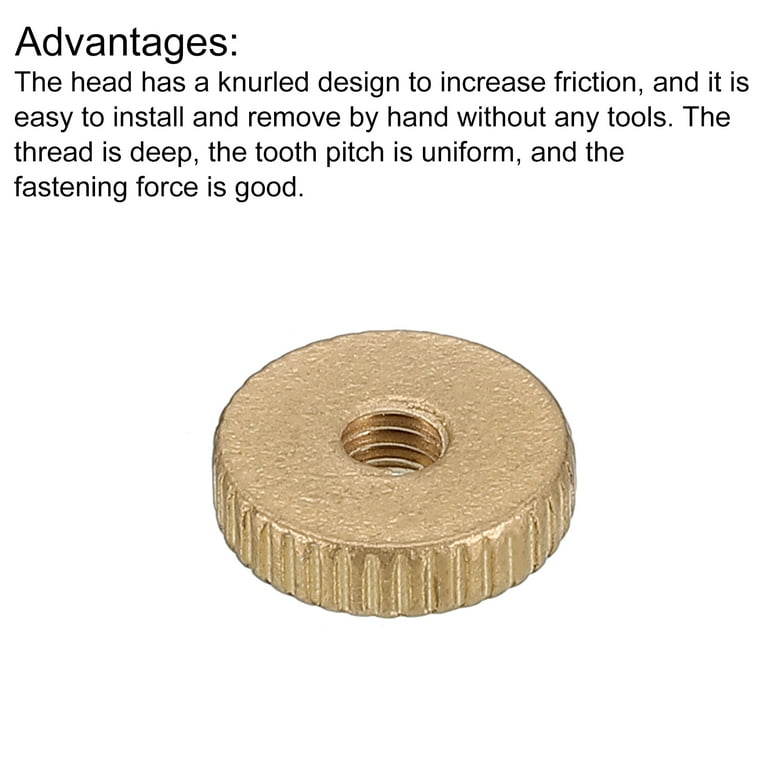 Hitefu 10Pcs M3x0.5mm Knurled Thumb Nuts, Nickel Nigeria | Ubuy