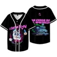 thumbnail image 2 of I Saw The TV Glow Merch Baseball Jersey Shirt V-Neck Women Men Short Sleeve Streetwear Fashion Clothes, 2 of 3