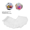 thumbnail image 3 of 100 Piezas De Bolsas De Cremallera Resellables Con Agujeros Colgantes Ventana Transparente Bolsas De Empaque Sellables Para Joyería De Caramelo Almacenamiento De Lápiz Labial, 3 of 7