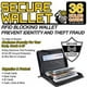Scanner Coffre-Fort Portefeuille RFID Blocage Portefeuille en Aluminium et 36 Porte-Cartes de Crédit Affaire de Carte de Visite ID Cas Unisexe- (Noir) – image 2 sur 2
