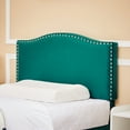 thumbnail image 5 of VECELO 3-Piece Green Bedroom Set with Twin Upholstered Bed Frame and 2 Nightstands, 5 of 9