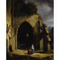 thumbnail image 3 of Francois Barthélémy Augustin Desmoulins 15x18 Black Modern Framed Museum Art Print Titled - Ancestral Grounds (1829), 3 of 5