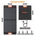 thumbnail image 4 of GRECELL Solar Panel 100W for Portable Power Station, 20V Foldable Solar Cell Solar Charger with High-Efficiency Battery Charger for Camping RV Trip, 4 of 7
