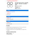 thumbnail image 2 of Disc Brake Caliper Seal Kit - Compatible with 2011 - 2012, 2014 - 2016 Ram 1500 2015, 2 of 2