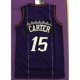 thumbnail image 2 of 1998-99 NBA Hombres Toronto Raptors # 15 Vince Carter Vintage Bordado jersey De Baloncesto Púrpura Dragónpangjing, 2 of 3