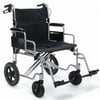 Bariatric 24" Seat, Transport Wheelchair Everest & Jennings 400Lb Capacity Transport Wheelchair