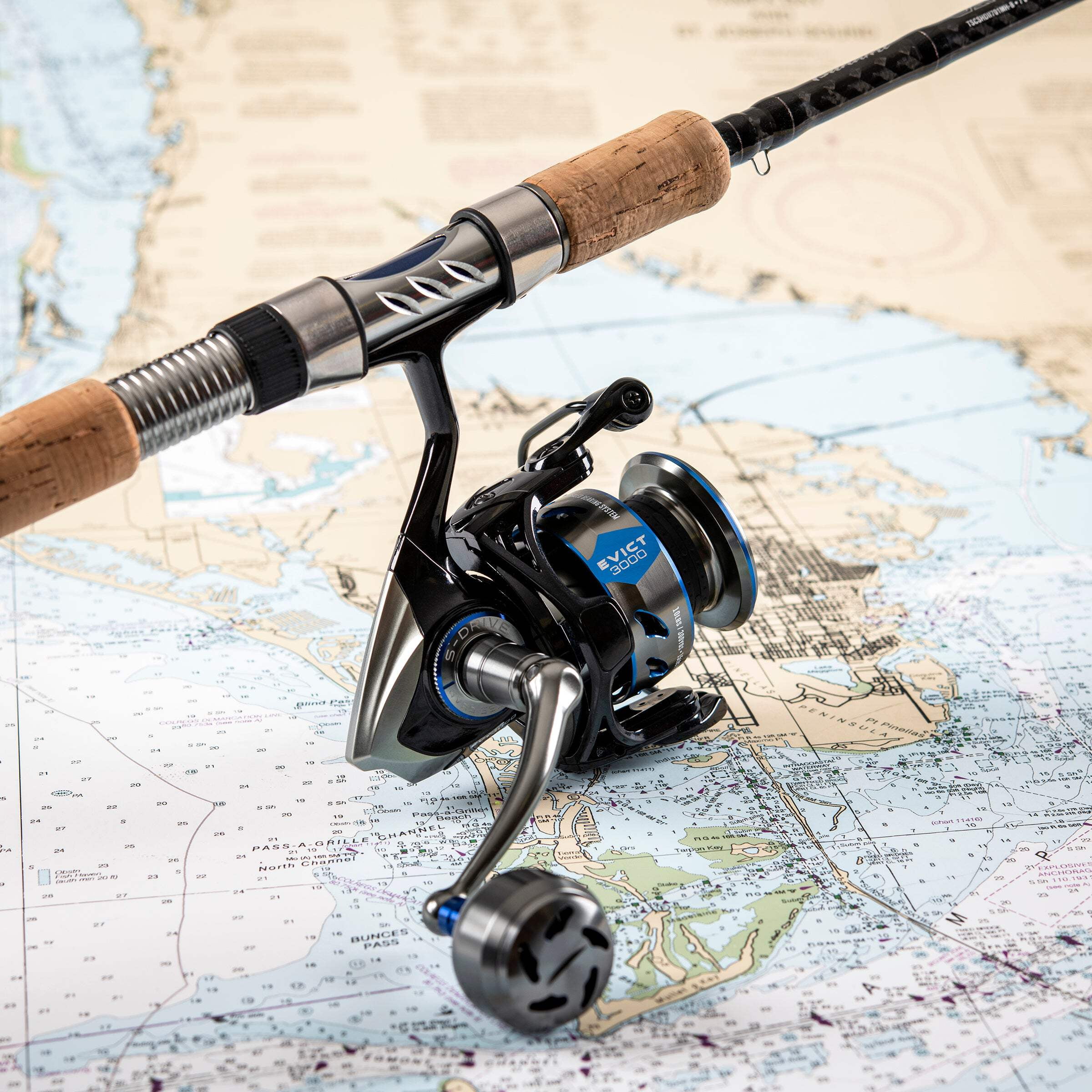 tsunami evict 5000 spinning reel Tsunami Evict Spinning Reel, Compact Power Plant, Carbon Drag, Stainless  Steel Gears