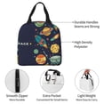 thumbnail image 3 of Disketp Space Lunch Bag for Women Men, Leakproof Thermal Cooler Sack Food Handbags Case High Capacity forTravel Work School Picnic, 3 of 5