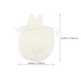 thumbnail image 2 of Plush Drawstring Bag Lovely Rabbit Makeup Pouch Toiletry Storage Pocket(Beige White), 2 of 9