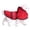 Red, variant on Reflective Dog Raincoat Jacket with Adjustable Hood, Waterproof Pet Poncho with Leash Opening for Small to Large Dogs(Yellow,L)