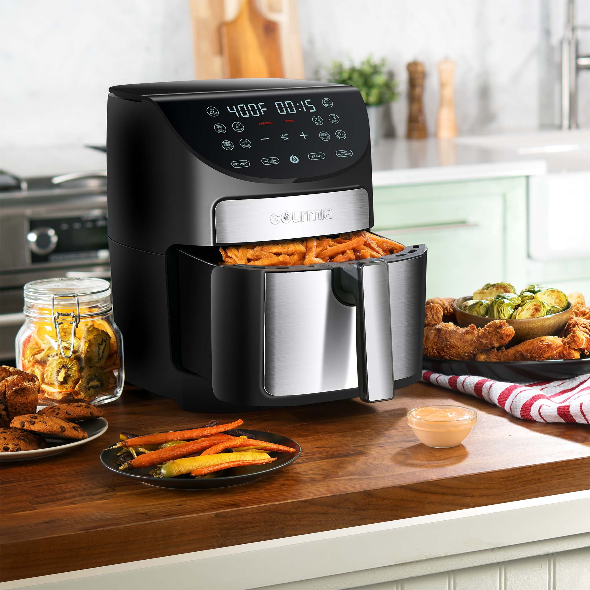 Gourmia Large 7 Quart Digital Air Fryer with Auto Shut-off and Fry