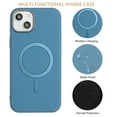 thumbnail image 2 of for iPhone 11 Magnetic Case, Flexible Luxury PU Leather Cover, Protective Slim Lightweight Shockproof Phone Case Compatible with Mag-Safe Charging for iPhone 11, Lightblue, 2 of 6