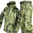 thumbnail image 3 of Traje impermeable de lana para invierno, conjunto de chándal para senderismo para hombre, chaqueta Softshell, chaqueta térmica para acampar, traje táctico, ropa de pesca, 3 of 5