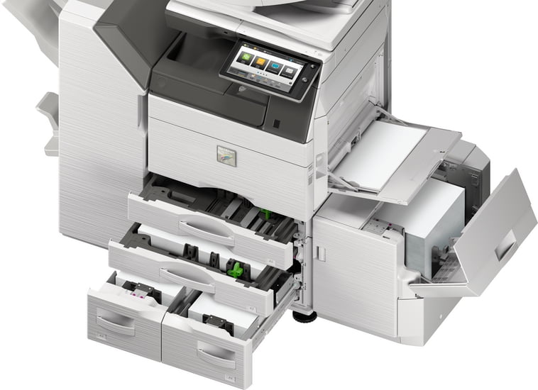 Sharp MX-3570V Color Laser Multifunction Printer – SRA3/A3/A4/A5, 35ppm, Copy, Print, Scan, Auto Duplex, Mobile Print, Network, Wireless, 2 Trays